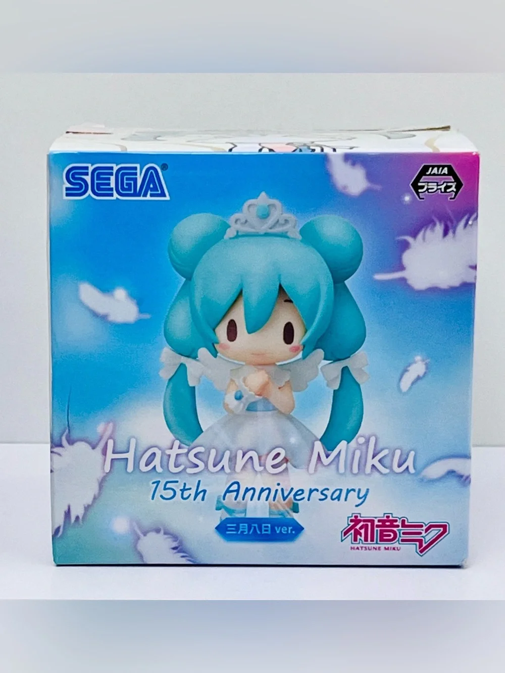 SEGA Hatsune Miku 15th Anniversary Mini Perching Figure NIB